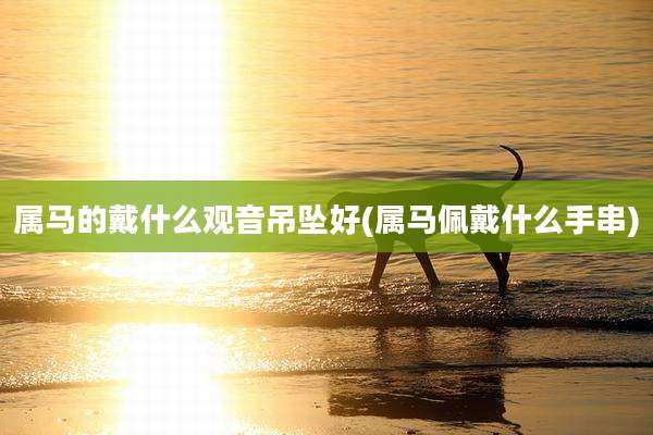 属马的戴什么观音吊坠好(属马佩戴什么手串)