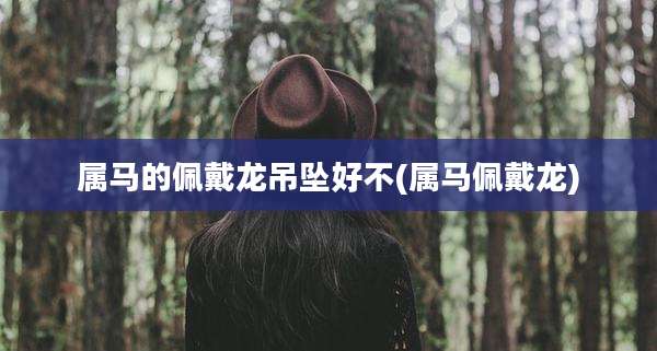 属马的佩戴龙吊坠好不(属马佩戴龙)