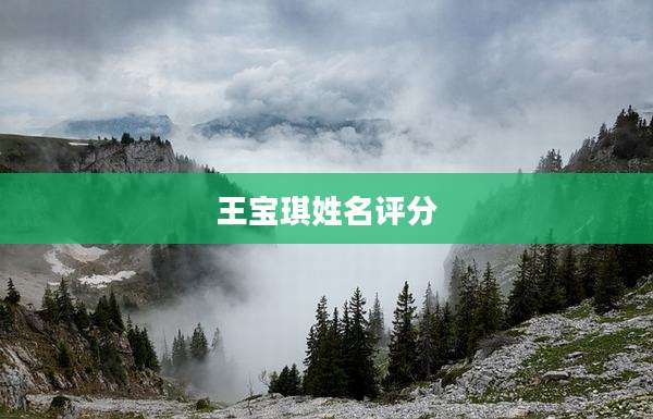 王宝琪姓名评分