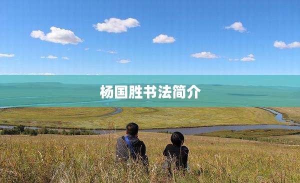 杨国胜书法简介