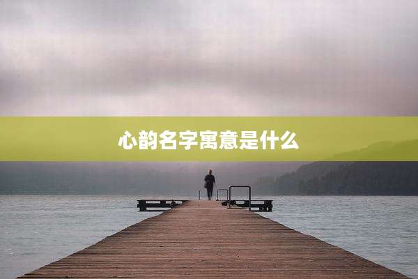 心韵名字寓意是什么