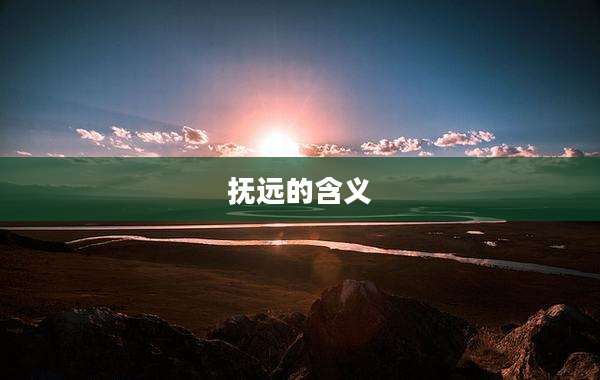 抚远的含义