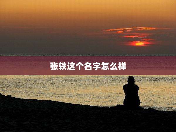 张轶这个名字怎么样