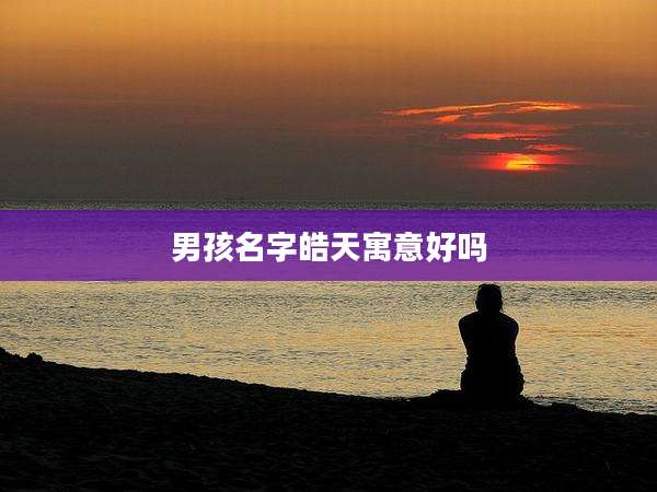 男孩名字皓天寓意好吗