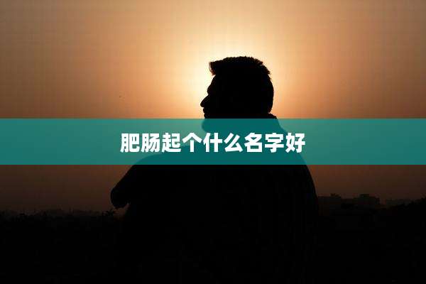 肥肠起个什么名字好
