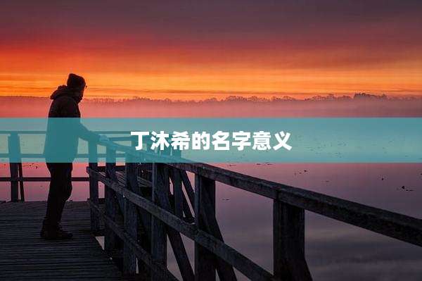 丁沐希的名字意义