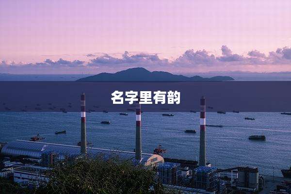 名字里有韵