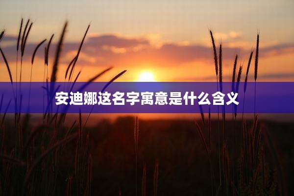安迪娜这名字寓意是什么含义