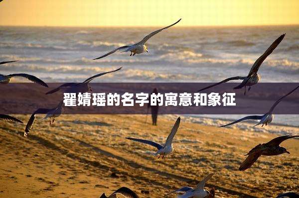 翟婧瑶的名字的寓意和象征