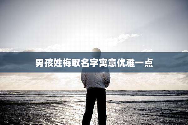 男孩姓梅取名字寓意优雅一点