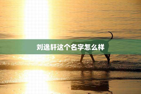 刘逸轩这个名字怎么样