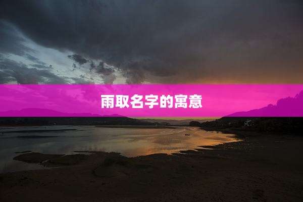 雨取名字的寓意