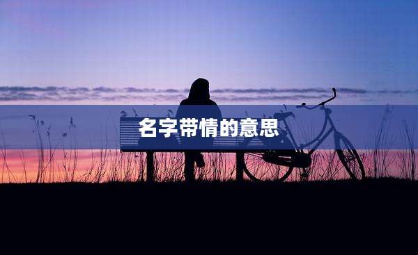 名字带情的意思