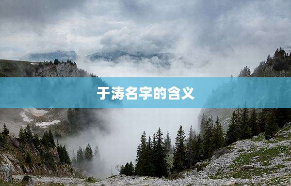 于涛名字的含义