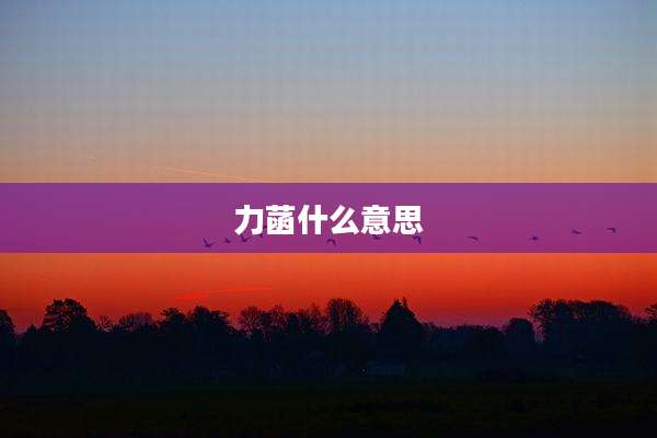 力菡什么意思