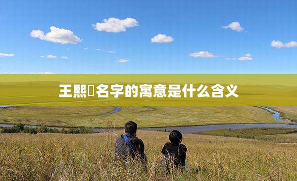 王熙玥名字的寓意是什么含义