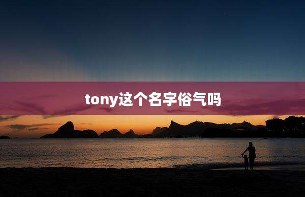 tony这个名字俗气吗