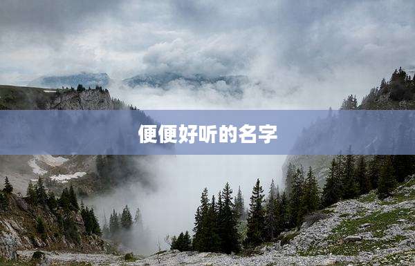 便便好听的名字