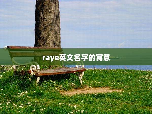 raye英文名字的寓意