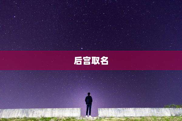 后宫取名
