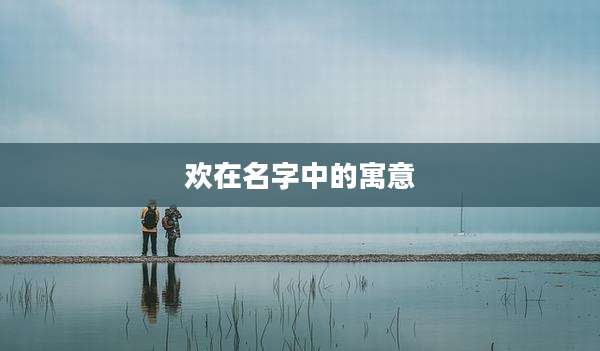 欢在名字中的寓意