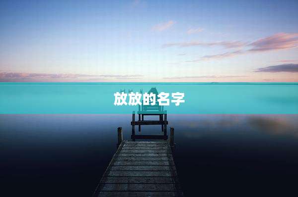 放放的名字