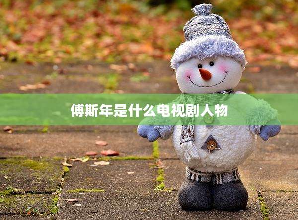 傅斯年是什么电视剧人物