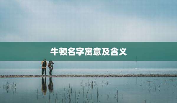 牛顿名字寓意及含义
