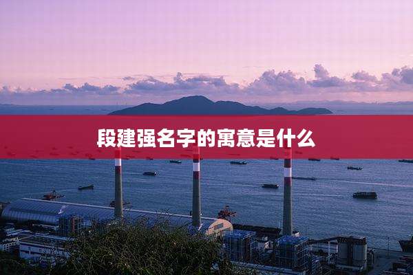 段建强名字的寓意是什么