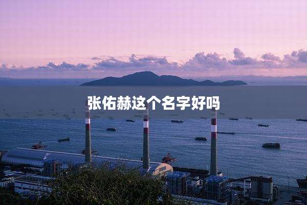 张佑赫这个名字好吗