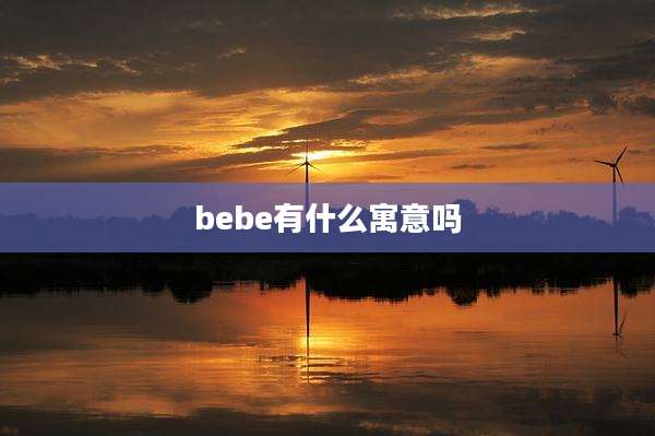 bebe有什么寓意吗