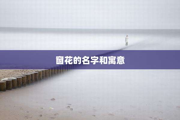 窗花的名字和寓意