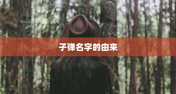 子弹名字的由来