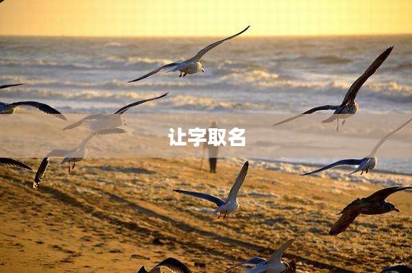 让字取名