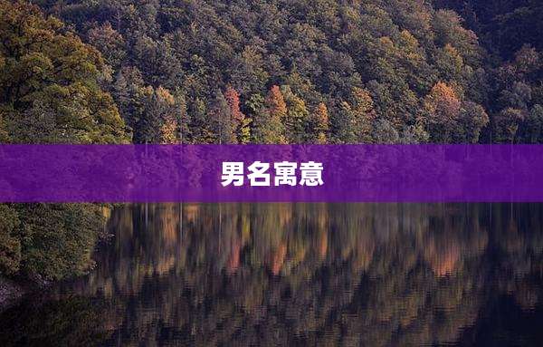 男名寓意