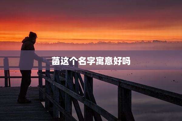 菡这个名字寓意好吗