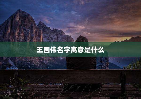 王国伟名字寓意是什么