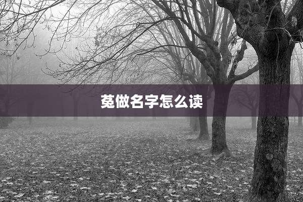 菟做名字怎么读
