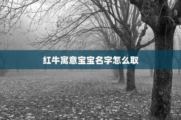 红牛寓意宝宝名字怎么取