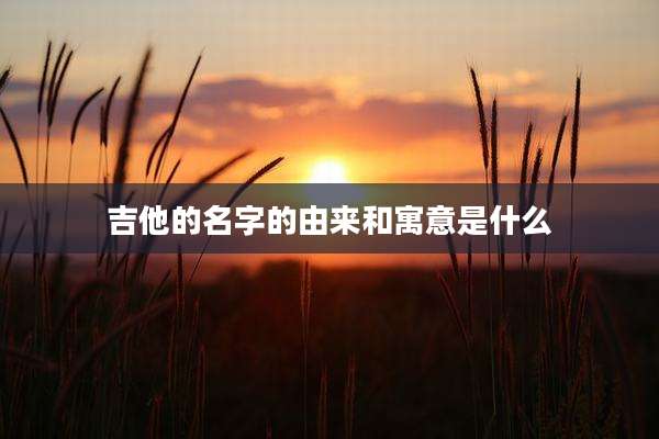 吉他的名字的由来和寓意是什么