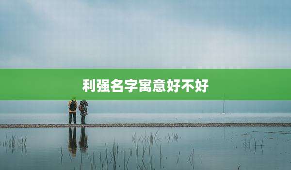利强名字寓意好不好