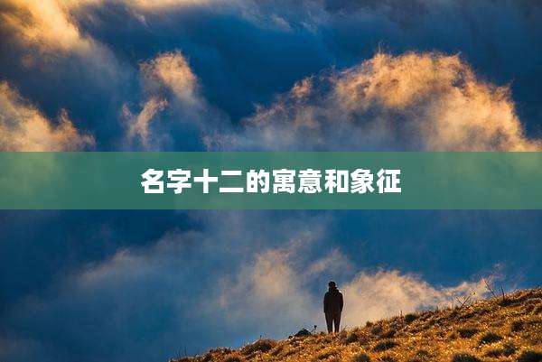 名字十二的寓意和象征