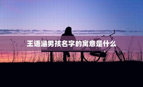 王语涵男孩名字的寓意是什么
