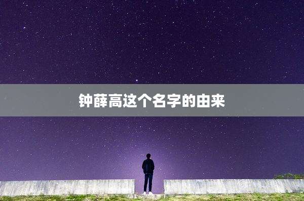 钟薛高这个名字的由来
