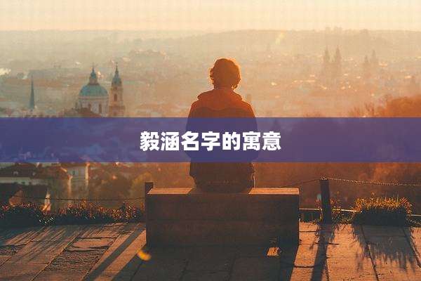 毅涵名字的寓意
