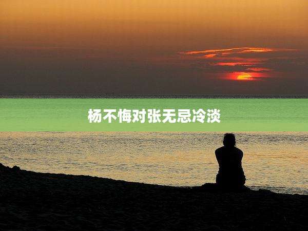 杨不悔对张无忌冷淡