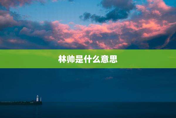 林帅是什么意思