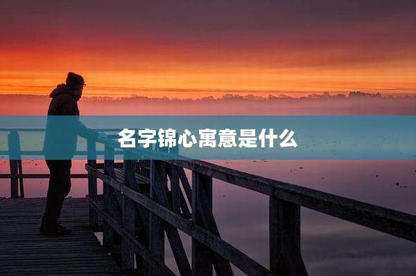 名字锦心寓意是什么