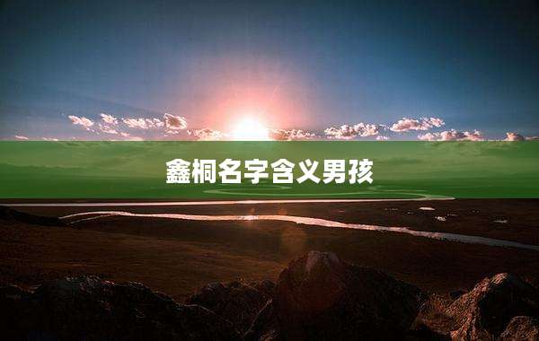 鑫桐名字含义男孩