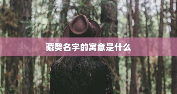 藏獒名字的寓意是什么